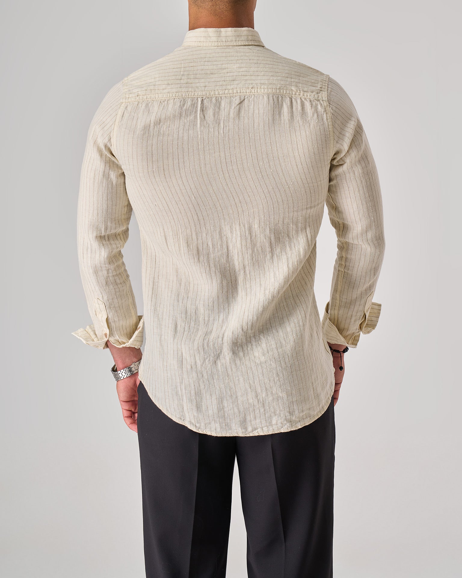 Sandstone Striped Linen