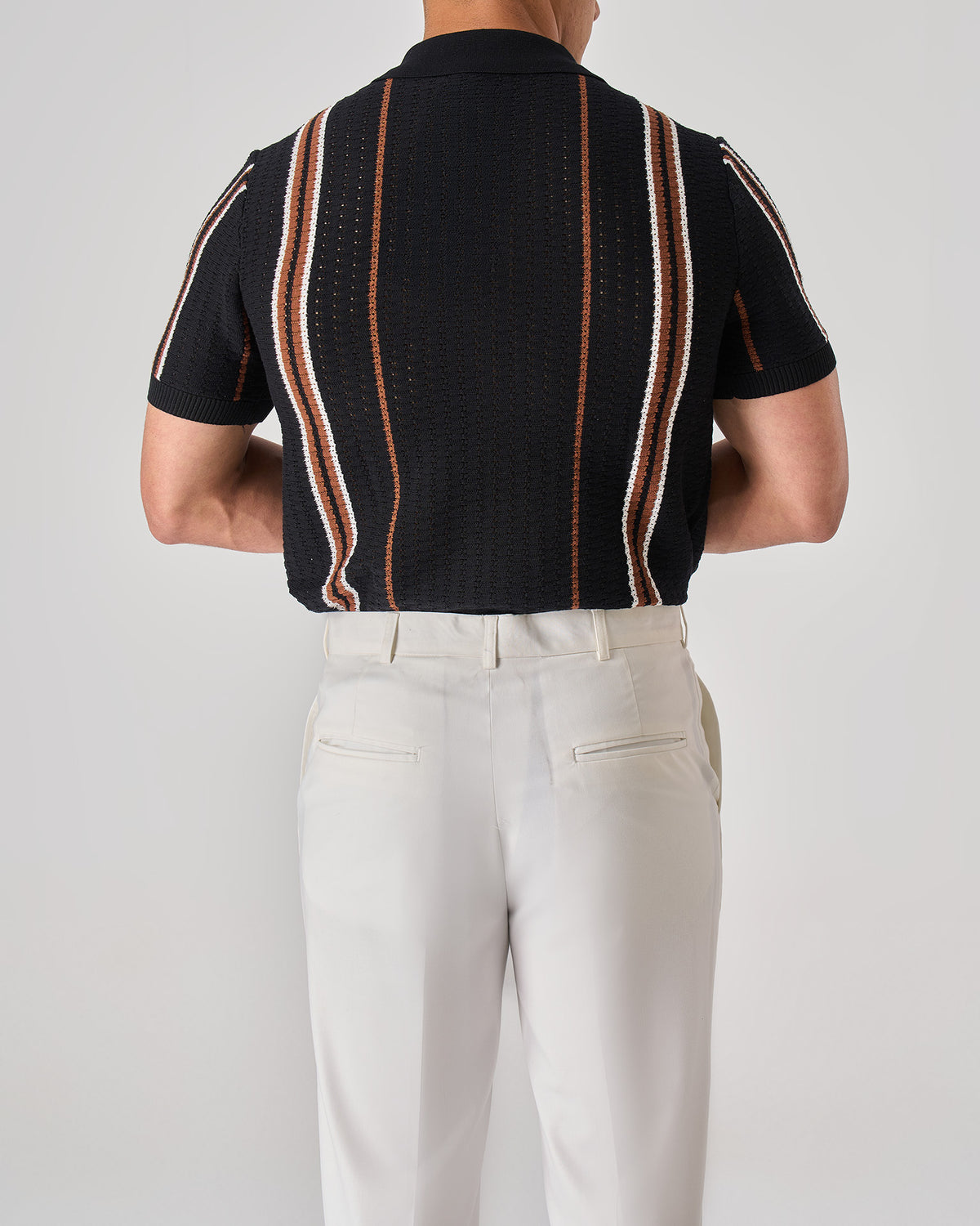 Vertical Stripe Polo
