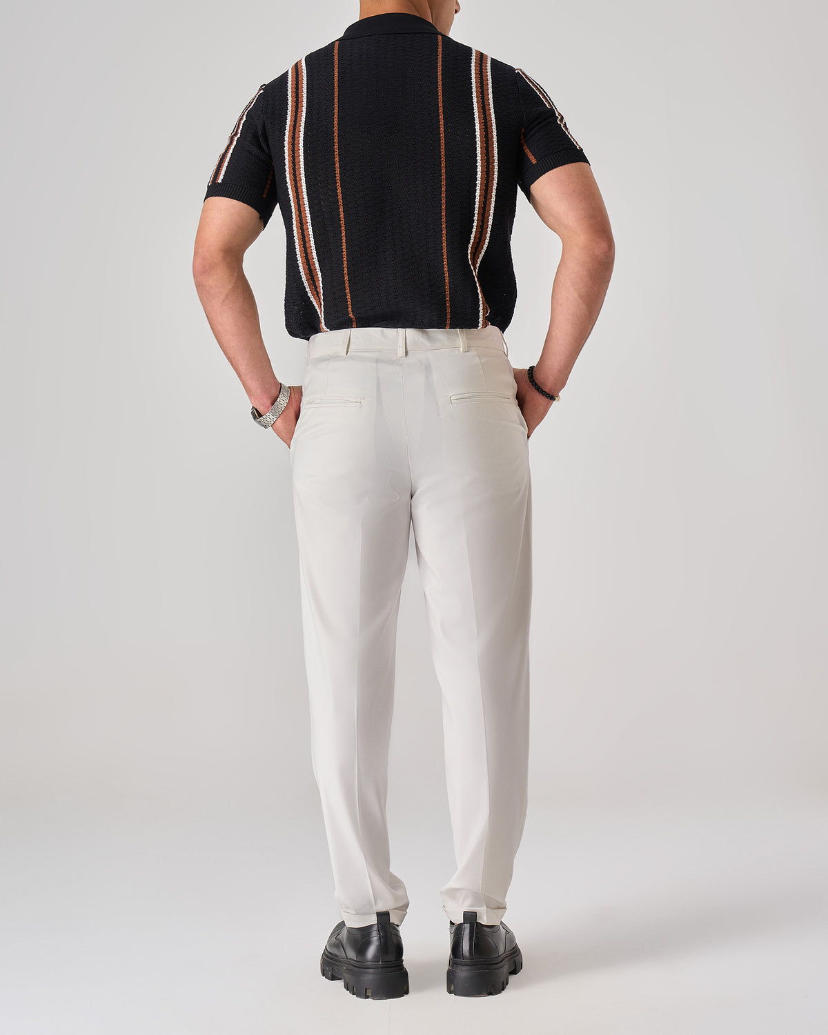 Vertical Stripe Polo