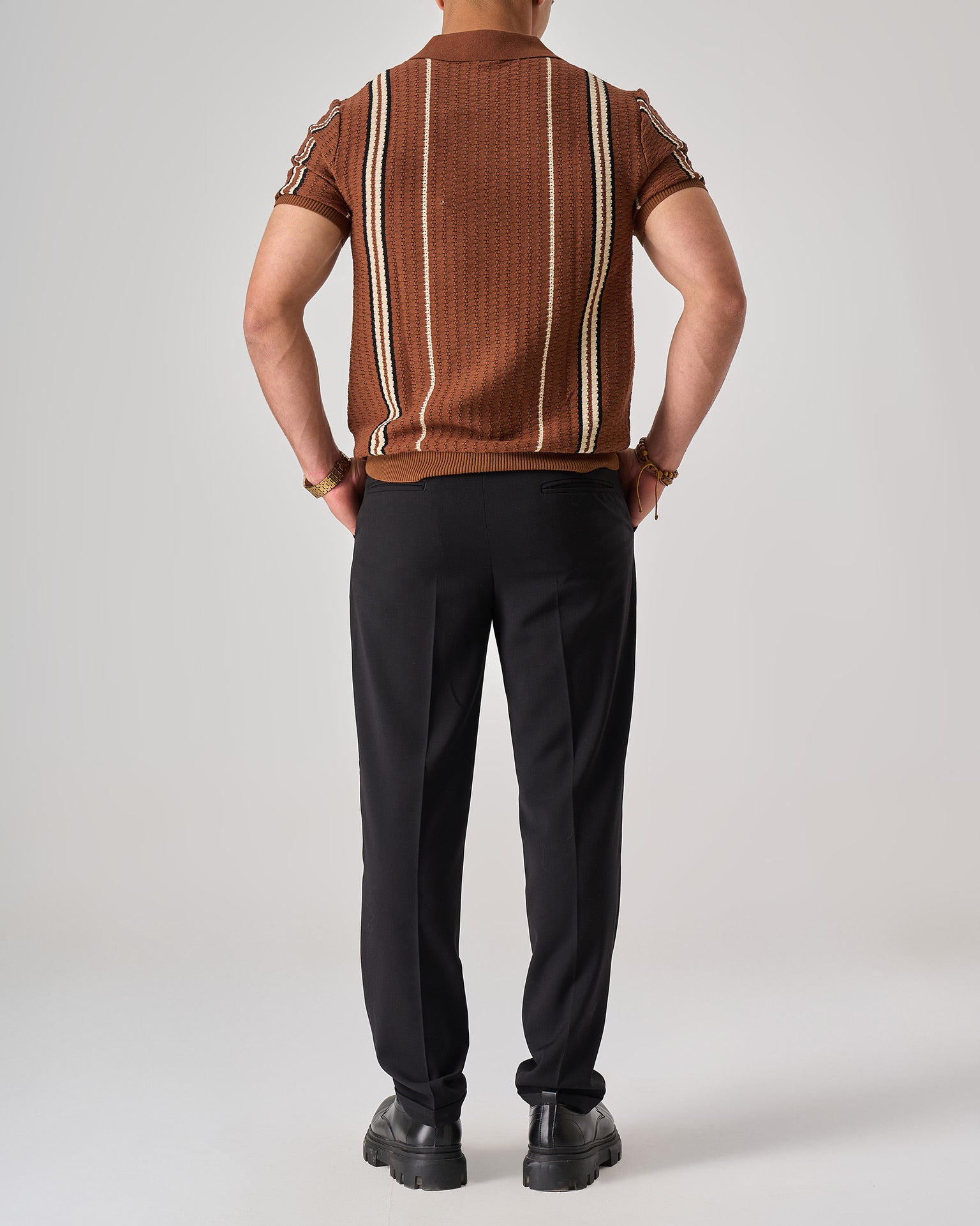 Vertical Stripe Polo