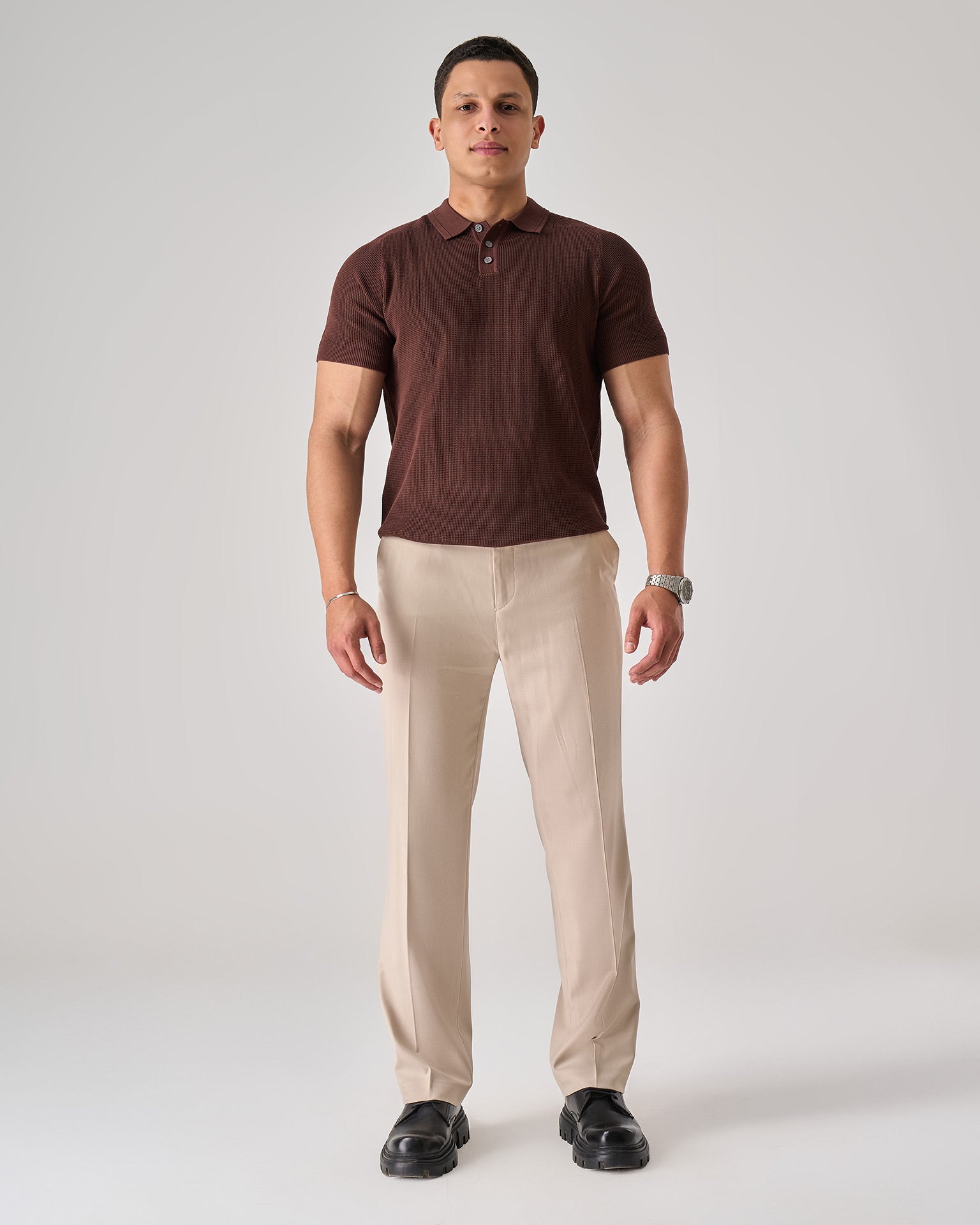 Basic Knit Polo — 1