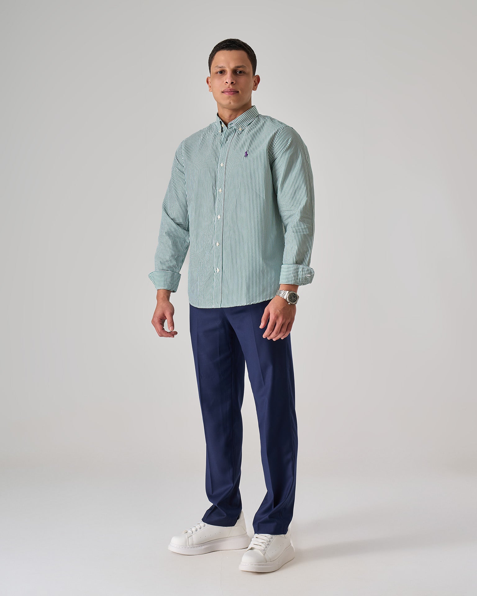 Striped Oxford shirt — 13