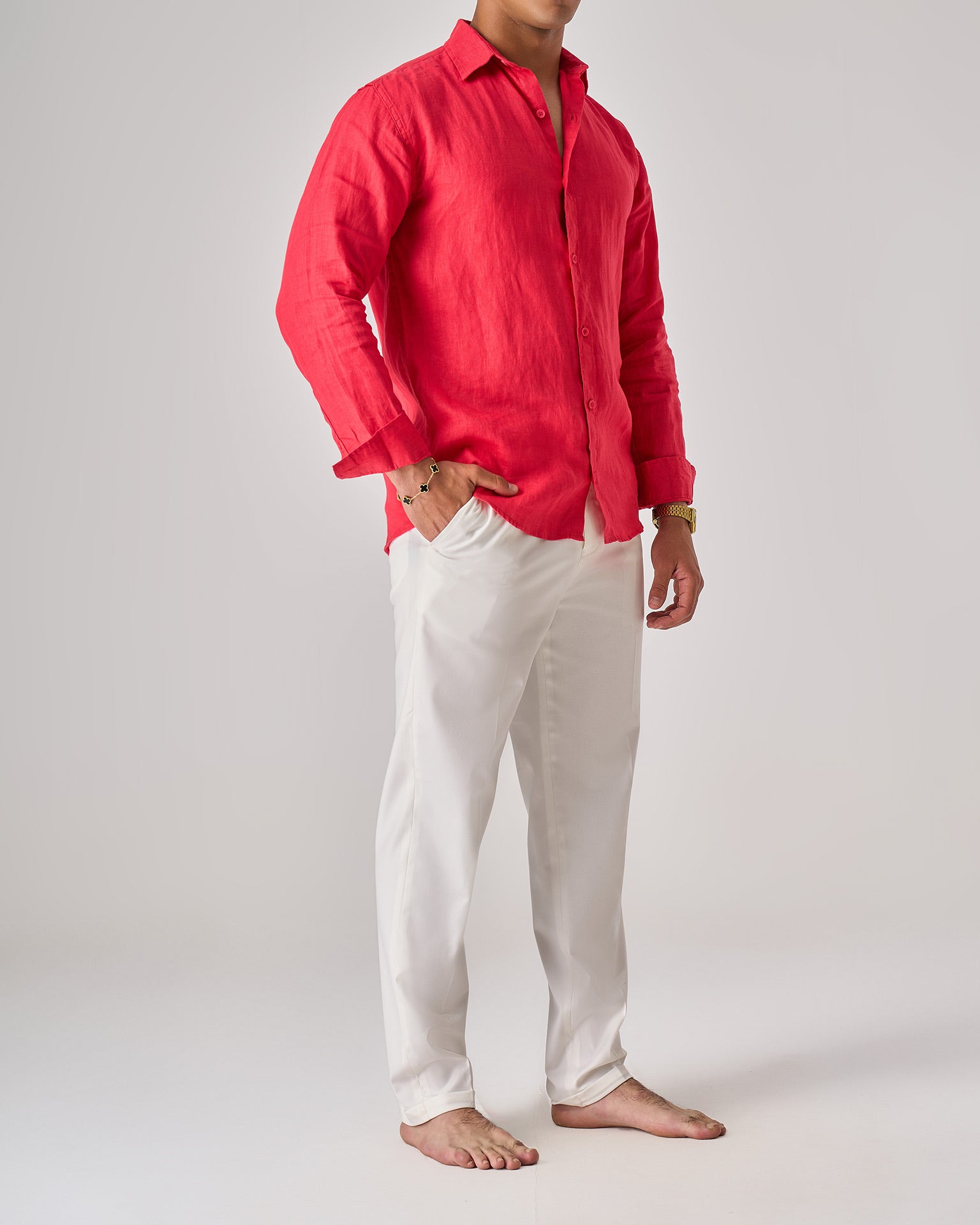 Linen Button — 44