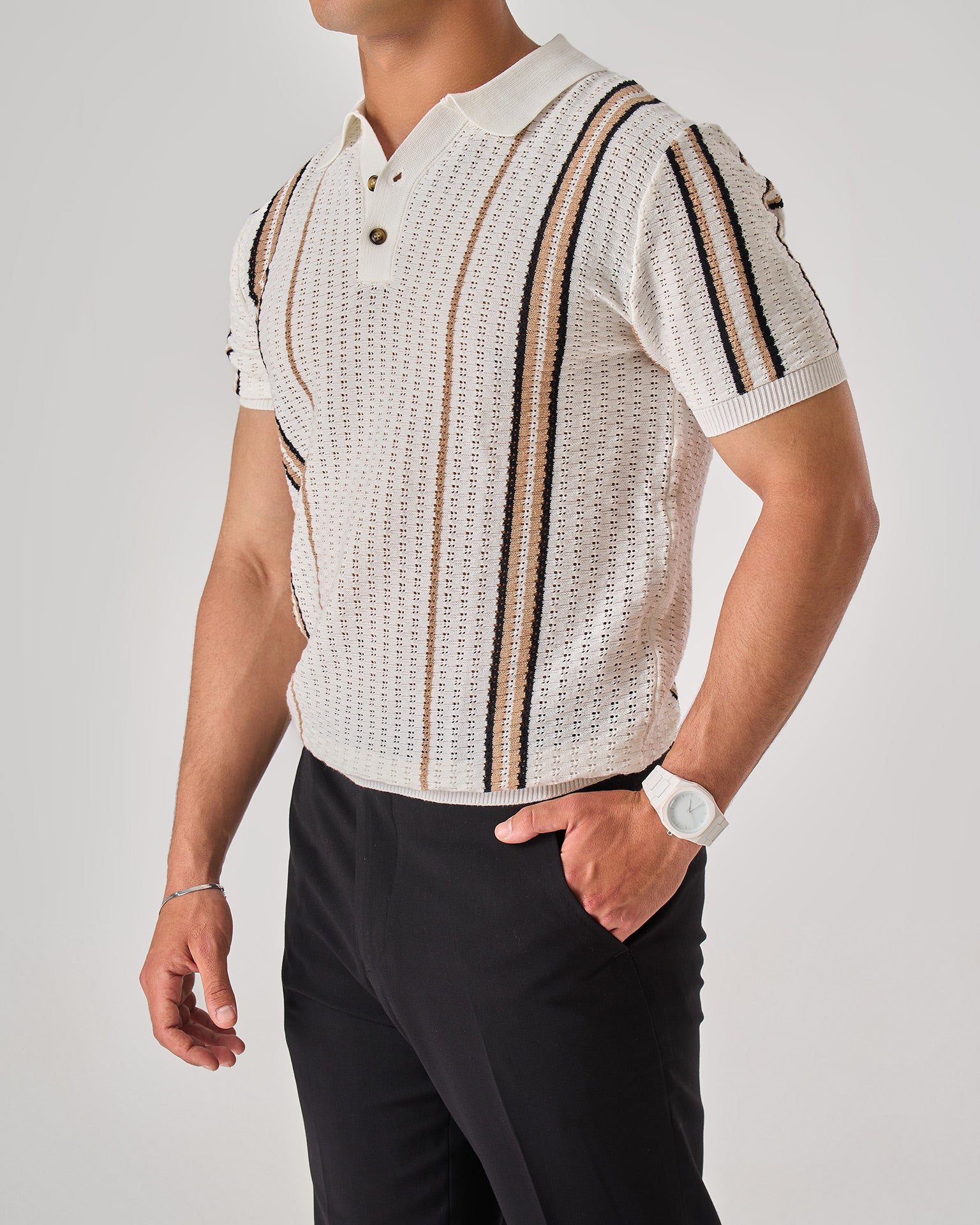 Vertical Stripe Polo — 19