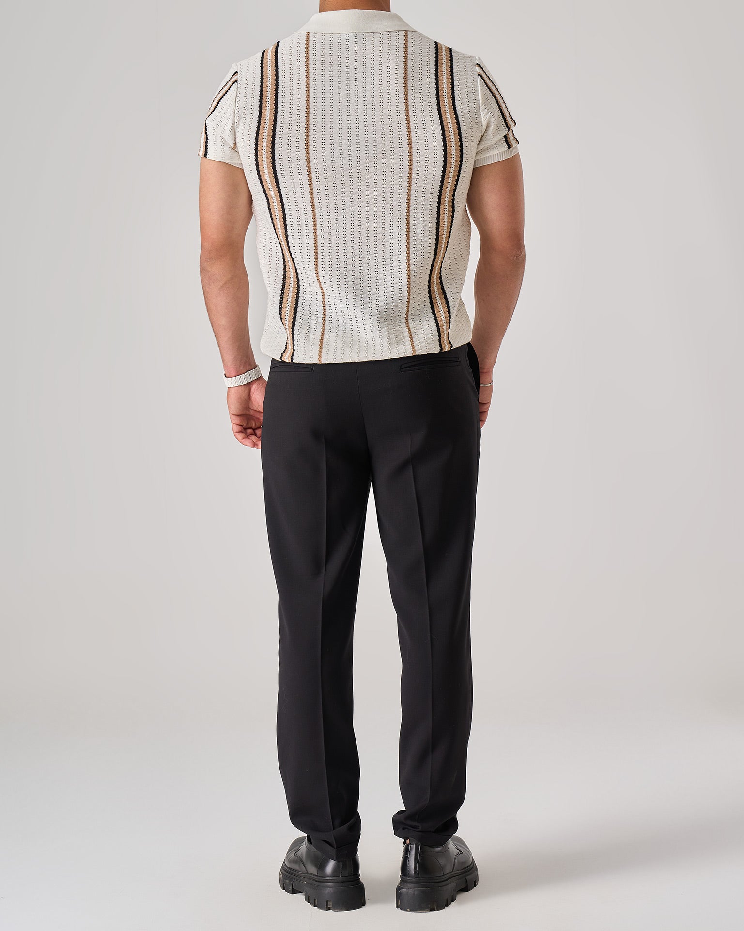 Vertical Stripe Polo