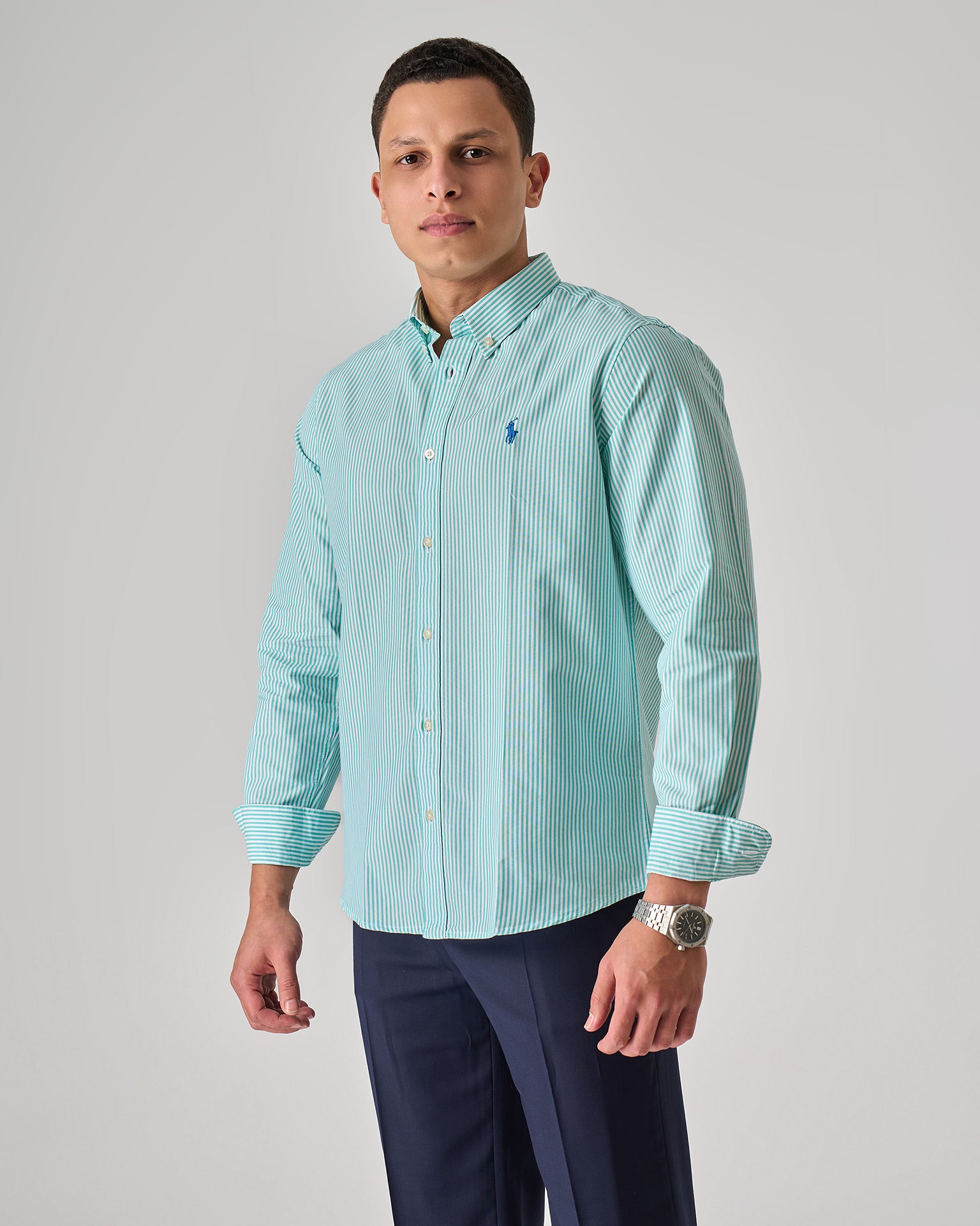 Striped Oxford shirt — 39