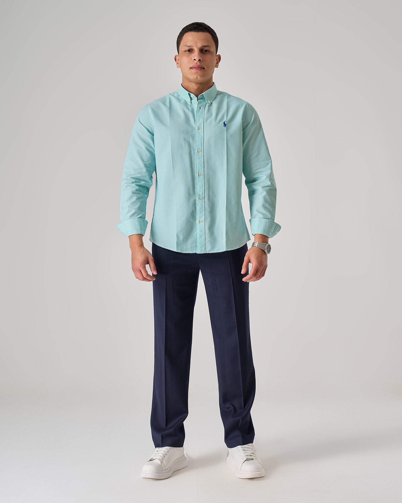 Striped Oxford shirt — 41